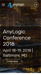 Mobile Screenshot of anylogic.com