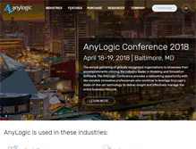 Tablet Screenshot of anylogic.com